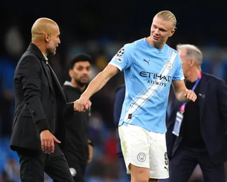 Erling Haaland Enters Exclusive UCL Half-Century Group, Hailed by Guardiola as Ronaldo and Messi's Equal